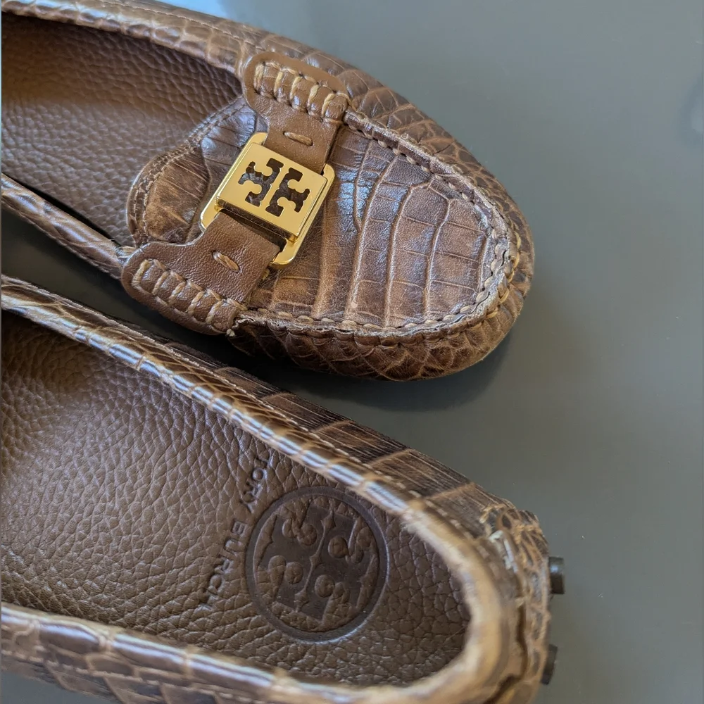 Tory Burch croc embossed